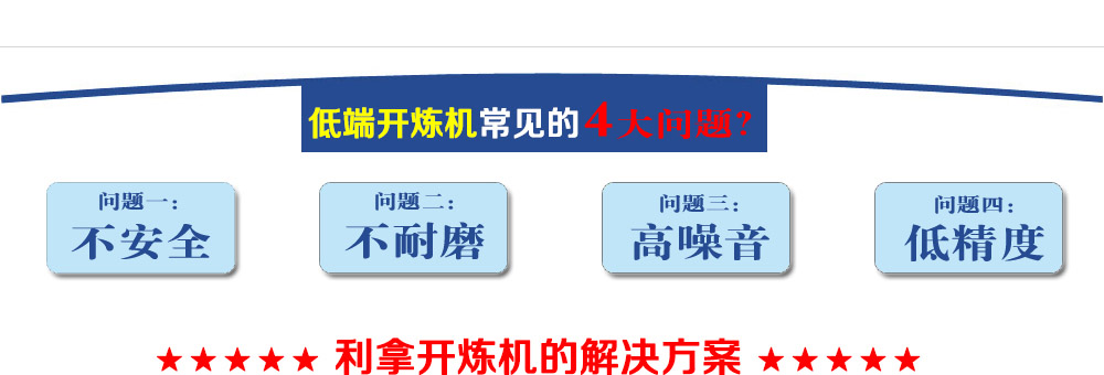 利拿針對普通開煉機（jī）缺點的解決方案